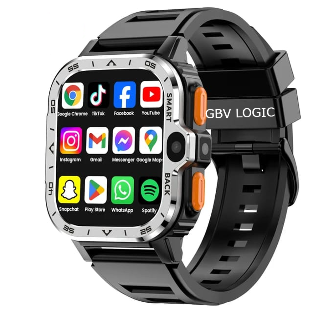 Smartwatch Android 4G cu SIM GBV Logic, Apel Video, Camera Duala 2MP+8MP, GPS, WiFi, 16GB Memorie, Baterie 800mAh