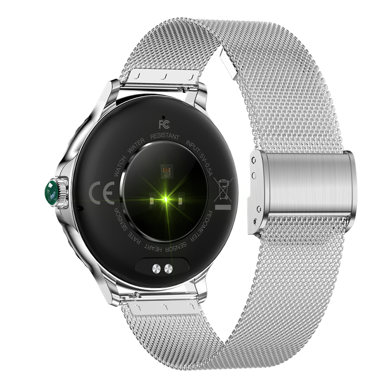 Smartwatch dama GBV Logic S333,cu 3 Curele Incluse, Ecran AMOLED 30mm, Monitorizare Puls, Somn,Oxigen, Fitness, Bluetooth,