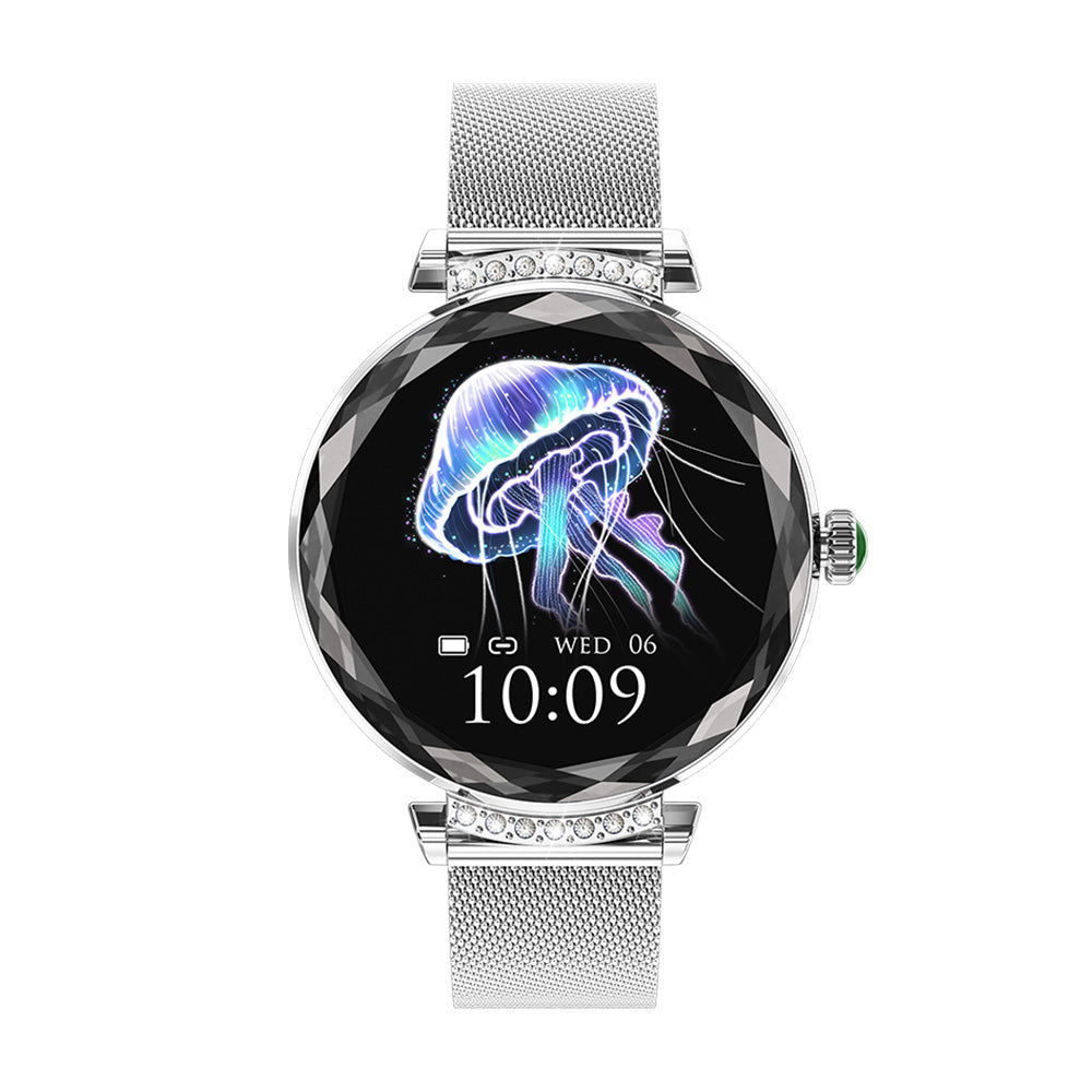 Smartwatch Dama GBV Logic S336,3 Curele Incluse, Ecran AMOLED 30mm, Monitorizare Puls, Somn,Oxigen, Fitness, Bluetooth,