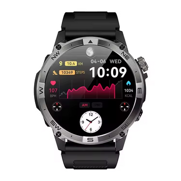 Smartwatch AMOLED GBV LOGIC VG40, Apel Bluetooth, Ritm Cardiac, Oxigen Sange, Monitorizare Somn, Fitness Tracker, Moduri Sportive, Android & iPhone