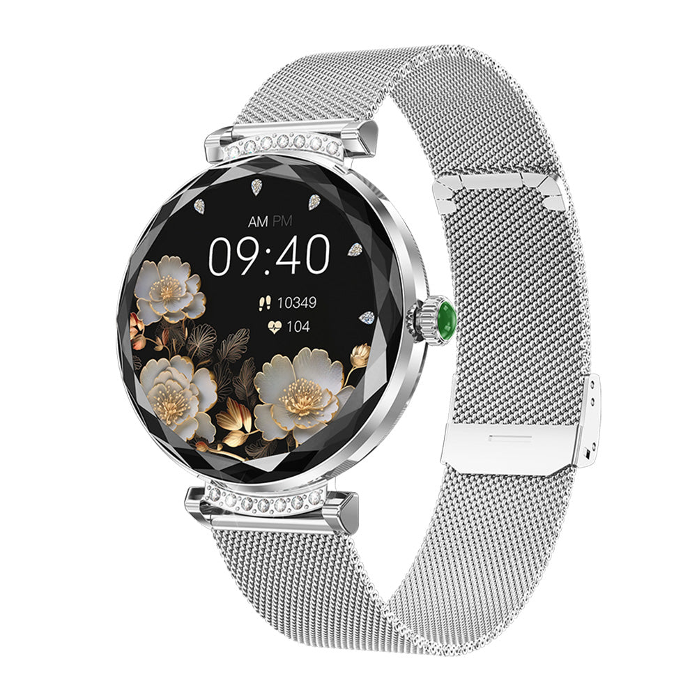 Smartwatch Dama GBV Logic S336,3 Curele Incluse, Ecran AMOLED 30mm, Monitorizare Puls, Somn,Oxigen, Fitness, Bluetooth,