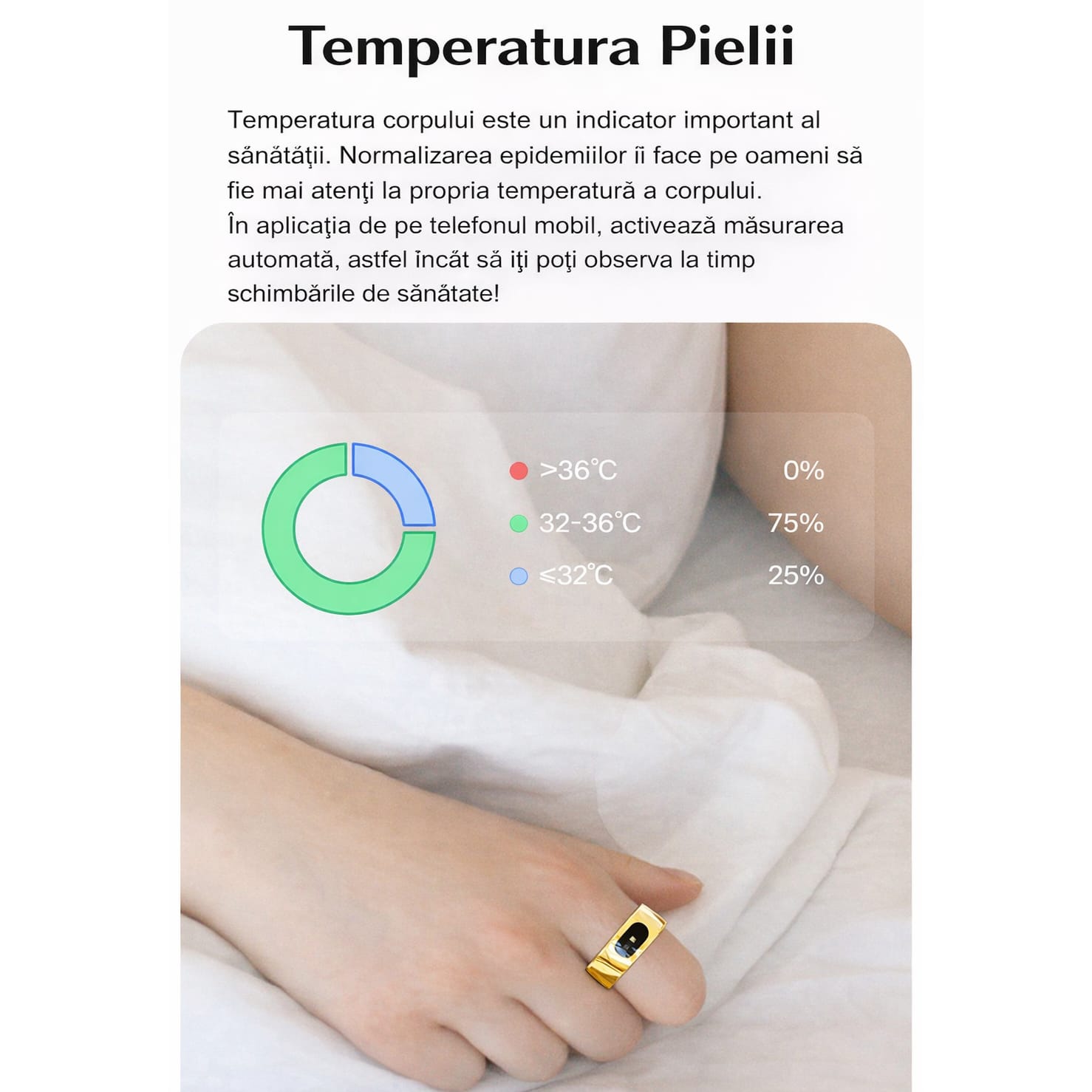 Inel Inteligent Smart Ring GBV LOGIC R08 Gri, Marimea 11 (20,9 mm), Monitorizare Somn, Ritm Cardiac, Oxigen Sanguin SpO2, Fitness Tracker, Android & iPhone, Autonomie 5 Zile