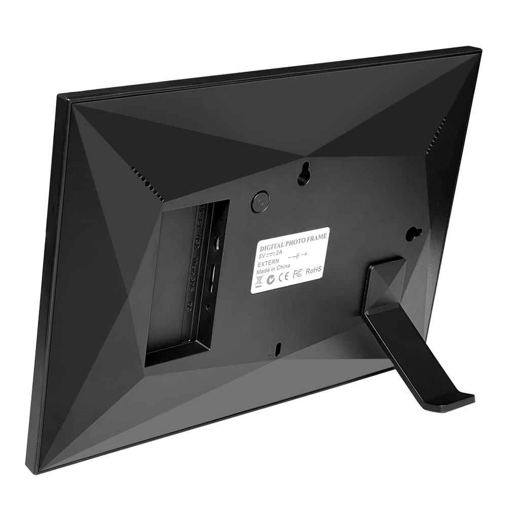 Rama Foto Digitala WiFi GBV LOGIC Neagră, Aplicatie Frameo, Ecran Tactil IPS HD 10.1 Inch (25,65 cm), Memorie 32GB, Redare Video, 2 Difuzoare