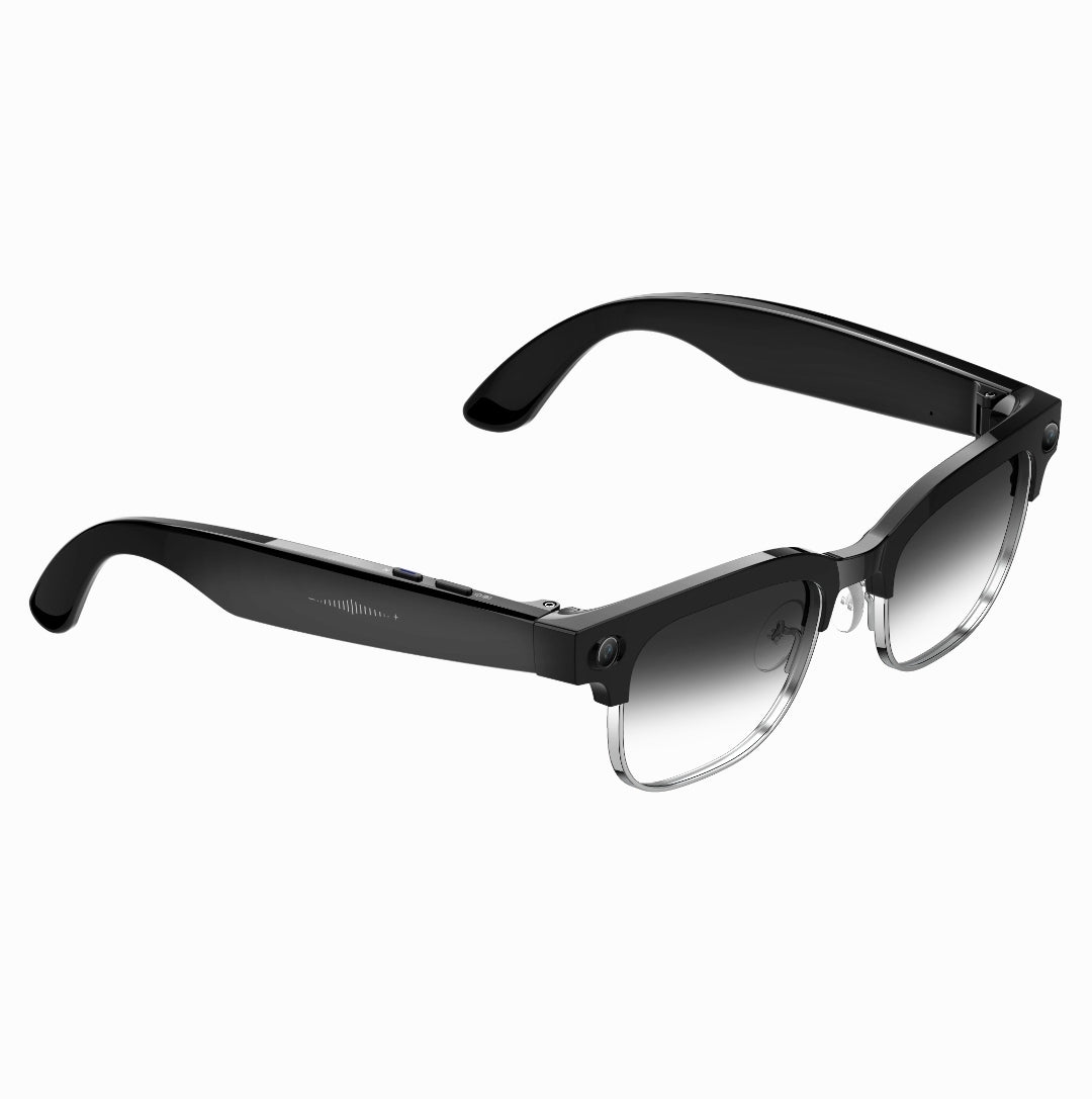 Ochelari Inteligenti AI GBV Logic W630, Camera Sony 8MP Full HD 1080P, ChatGPT, Traducere in Timp Real, Limba Romana, Lentile heliomate, Bluetooth 5.4, Apeluri Hands-Free, UV400, Difuzor si microfon incorporat
