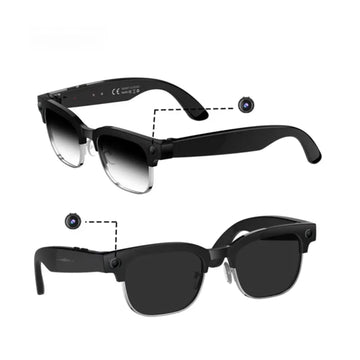 Ochelari Inteligenti AI GBV Logic W630, Camera Sony 8MP Full HD 1080P, ChatGPT, Traducere in Timp Real, Limba Romana, Lentile heliomate, Bluetooth 5.4, Apeluri Hands-Free, UV400, Difuzor si microfon incorporat