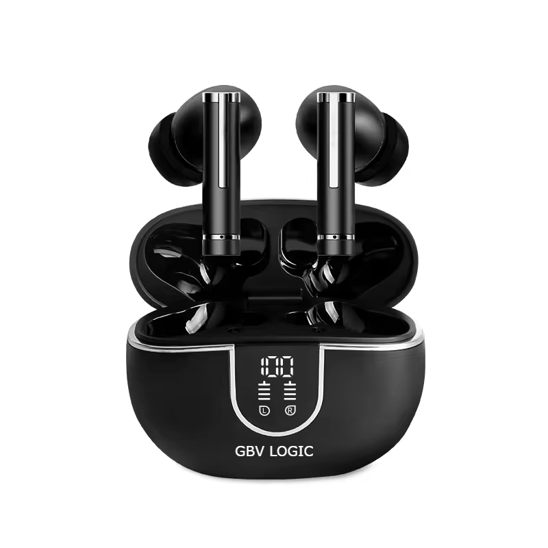Căști Bluetooth Wireless In-Ear GBV Logic, Noise Cancelling, Carcasă de încărcare inclusă, Autonomie 25 Ore, Bass Puternic, Bluetooth 5.3, Microfon HD, Touch Control, Rezistente la Apă, Android & iPhone