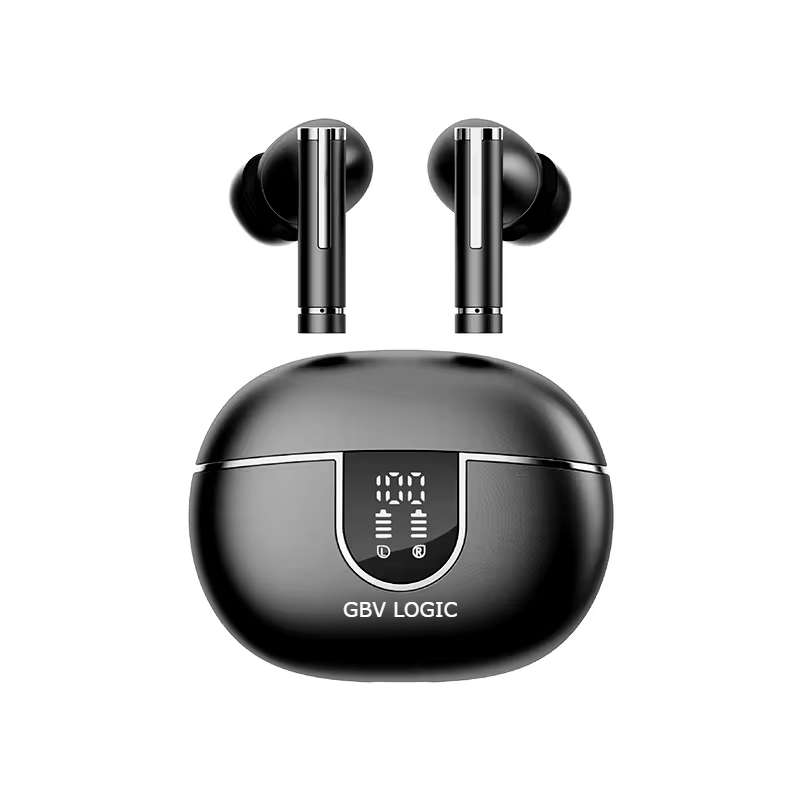 Căști Bluetooth Wireless In-Ear GBV Logic, Noise Cancelling, Carcasă de încărcare inclusă, Autonomie 25 Ore, Bass Puternic, Bluetooth 5.3, Microfon HD, Touch Control, Rezistente la Apă, Android & iPhone