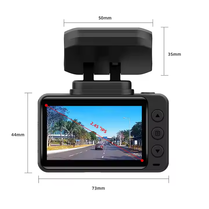 Camera Auto DVR 4K GBV LOGIC Fata-Spate, GPS Integrat, WiFi, Night Vision, Senzor Sony, Camera Spate Full HD, Ecran IPS 2.45 Inch