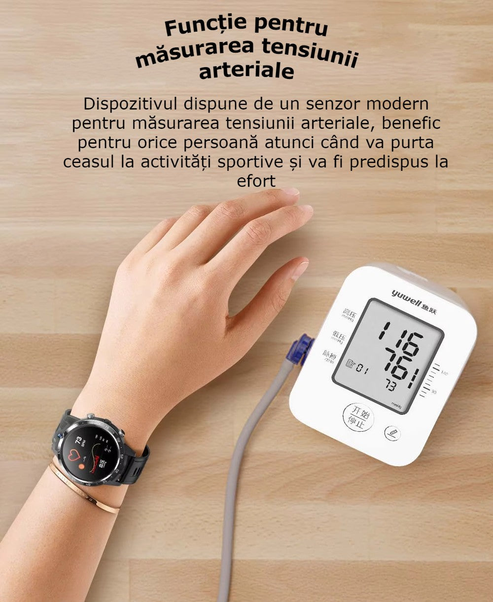 Smartwatch Telefon Android 4G cu SIM GBV LOGIC X600S, 16GB Memorie, Camera Duala 7MP+7MP, Ecran AMOLED, Apel Video, WiFi, Baterie 650mAh